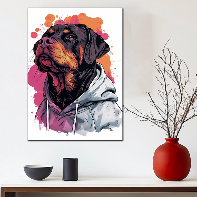 Stupell Home Décor Rottweiler On Bright Colors グラフィックアート 犬の壁飾り額 10 Amazon.com: HTT Rottweiler Dog Wall Art Dog Picture Wall Decor Prints Dog  Art Colorful Pictures Painting Poster 12x18 inches : Everything Else