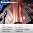 thumbnail image 4 of iMeshbean 15% Silver Brazing Rods, 40 Pcs BCup-5 Silver Solder Phos Copper Brazing Alloys Flat Welding Rods for HVAC, 4 of 7
