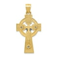 thumbnail image 4 of 14k Two-tone Gold Polished Celtic INRI Crucifix Pendant, 4 of 5