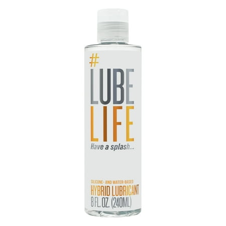 Lube Life Silicone and Water Based Hybrid Lubricant  Lube for Men  Women and Couples  8 fl oz