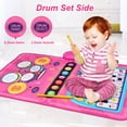 thumbnail image 3 of Musical Toys Baby Piano Mat 1 Year Old Girls Toys, Keyboard & Drum Musical Mat Toy for Toddlers 1-3, Learning Toys for 1 2 3 Year Old Girls, Music Sensory Play Mat Toys for Girls Ages 1 2 3 4, 3 of 6