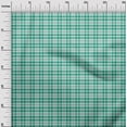 thumbnail image 3 of oneOone Cotton Poplin Turquoise Green Fabric Check Fabric For Sewing Printed Craft Fabric By The Yard 56 Inch Wide, 3 of 4