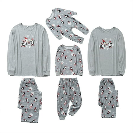 

TAIAOJING Kids Baby Family Jammies Matching Holiday Organic Cotton Pajamas Kids Baby Boys Girls Christmas Family Pajamas Matching Sleepwear Tops Blouse Pants Set Clothes