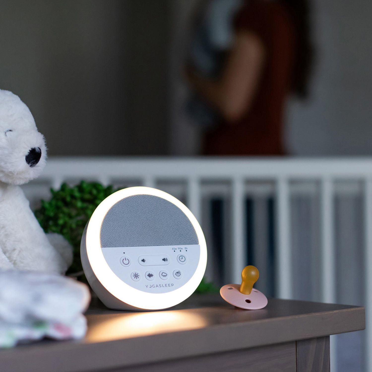 Yogasleep - Baby, Toddler - Nod White Noise Sound Machine with Night Light - Sleep Training - Baby Shower Gift, 20 sound options