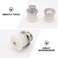 thumbnail image 3 of IFANLANDOR 2Pcs White Round Cabinet Knobs Pull Handles For Office And Dormitory, 3 of 8