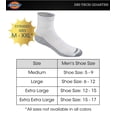 thumbnail image 3 of Calcetines Dickies Dri-Tech Moisture Control Quarter White XXL, 3 of 6