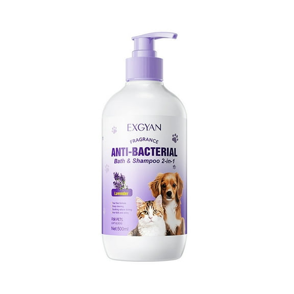 Exgyan Pet Lavender Cleaning Wash Solution For Dog Cat Fur Stain Odor Removal Gentle Formula Safe For Animals