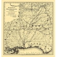 thumbnail image 2 of Colton 12x13 Black Ornate Wood Framed with Double Matting Museum Art Print Titled - New Orleans, Mobile, Chattanooga Railroad 1867, 2 of 4