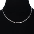thumbnail image 5 of SuperJeweler Ladies Stainless Steel Figaro Chain Necklace, 18 Inches for Women, 5 of 5