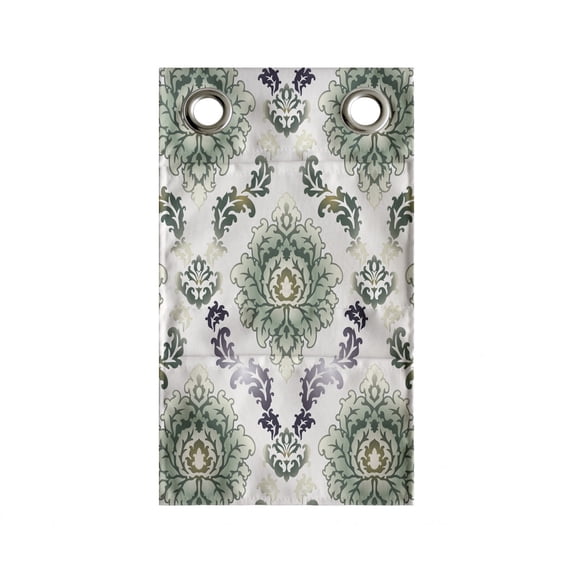 Classical Hanging Pocket Organizer, Victorian Damask Style Nostalgia Pattern, Printed Polyester Storage Bag with Pockets, 9" x 27", Multicolor