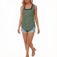 thumbnail image 2 of VOGRACE Trendy Pleated Square Neck Casual Summer Sleeveless Loose Fit Tunic Tank Tops for Women, 2 of 5