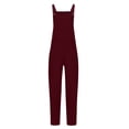 thumbnail image 5 of Weiqiqre Jumpsuits for Women Dressy Overalls Casual Summer Sleeveless Strap Loose Wide Leg Jumpsuits with Pockets, 5 of 9