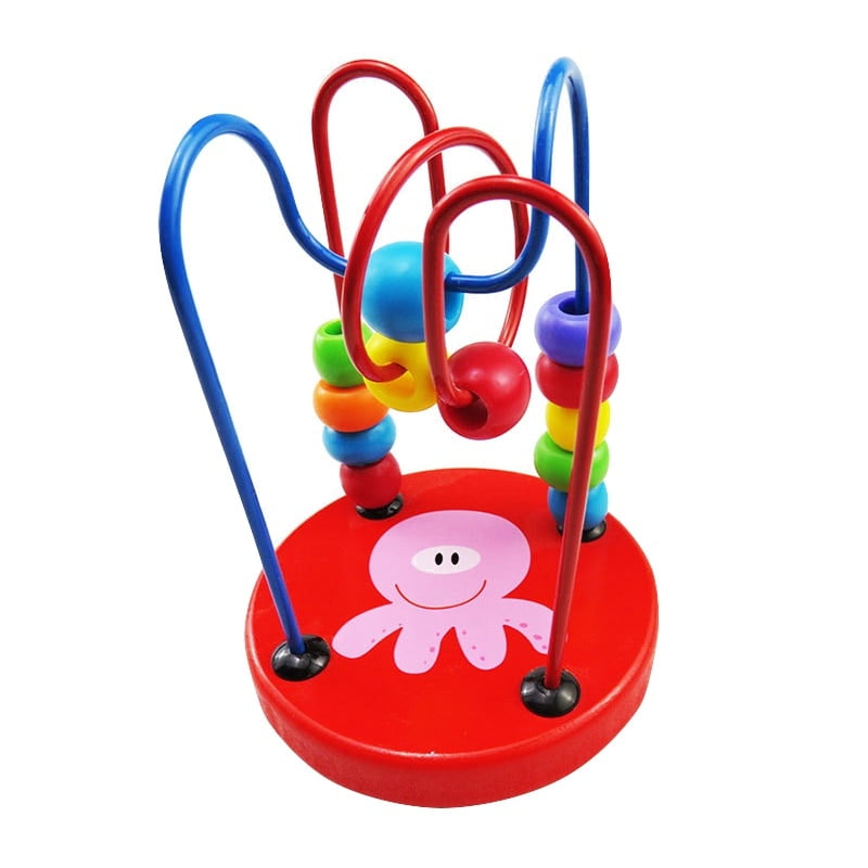 Colorful Abacus Circle Toy Wooden Toy Roller Coaster Details about   Fajiabao Bead Maze 