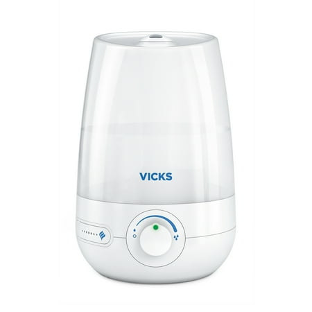 Vicks 1 Gallon Filter Free Cool Mist Ultrasonic Humidifier VUL545D White