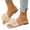 Beige, variant on Floral Sandals for Women, Sandals Women Dressy Summer Flat, Flat Sandals for Women Dressy, Women's 3d Floral Flat Sandals Dressy Square Open Toe Sandals Single Band Casual Slip On Slides, Beige 5.5