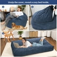 thumbnail image 2 of 2 in 1 Bean Bag Chair,Large Beanbag Chairs with Filler Included,from Chair to Mat for Living Room Bedroom Office,Washable Corduroy Cover for Kids/Adults, 2 of 8