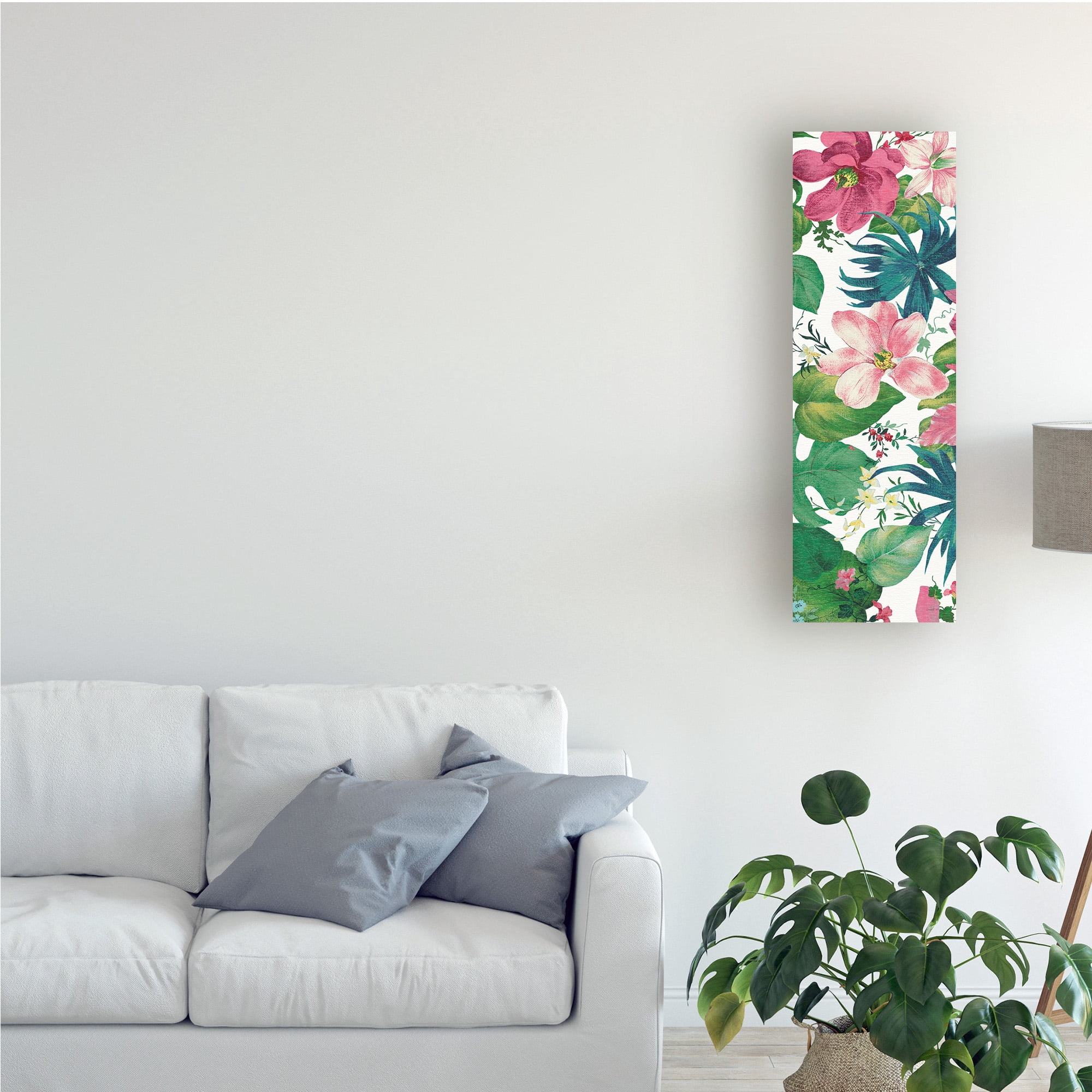 Trademark Fine Art 'Tropical Dream Bright on White II' Canvas Art by Danhui Nai