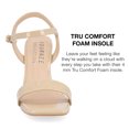 thumbnail image 4 of Journee Collection Womens Tivona Tru Comfort Foam Mid Heel Ankle Strap Sandals, 4 of 7