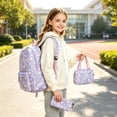 thumbnail image 2 of FYDUU 3Pcs Backpack for Girls Schoolbag with Lunch Box Pencil Case Lightweight Backpack Set Kids School Bag Bookbag Fashion Daypack, 2 of 7