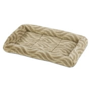 MidWest Homes for Pets 18inch Tan Wave Pet Bed for Small Dog/Cat with slip resist bottom