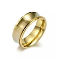 thumbnail image 6 of 8MM Silver/Gold/Black Spinner Ring Men's Stainless Steel Fashion Band Size 7-12, 6 of 8