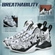 thumbnail image 5 of BINQER Zapatillas de baloncesto de caña alta for hombre con amortiguación de malla transpirable y suela antideslizante., 5 of 6