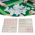thumbnail image 1 of Small Mahjong Toy, Small Traditional Mahjong Chinese  For Home ,Blue,Green,Ivory, 1 of 8