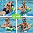 thumbnail image 3 of Flotadores inflables para piscina - Flotadores tipo hamaca para piscina para adultos, multiusos, 4 en 1, silla de salón, hamaca acuática, balsa de natación de malla suave, 3 of 4