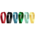 thumbnail image 2 of 3/16" Double Face Satin Picot Ribbon Feather Edge 50 Yds-Red, 2 of 3