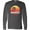 Light Charcoal Grey, variant on Inktastic Kauai Hawaii Retro Sunset Long Sleeve T-Shirt