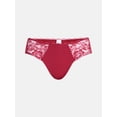 thumbnail image 6 of Joyspun Women's Microfiber and Lace Hipster Panties, 3-pack, Sizes to 3XL, 6 of 8