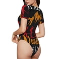 thumbnail image 2 of Rateoe Not All Who Wander Are Lost Hiking Printed Women Rash Guard Short Sleeve,Tummy control Swimsuit Surfing Swimsuit Bathing Suit Short-sleeved Onesie UPF 50+ -XX-Large, 2 of 7