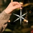 thumbnail image 5 of Glitter Snowflake Christmas Ornaments - Sparkling Snowflakes for Xmas Tree Decor, Winter Wonderland Party Supplies, Holiday Home Decorations for Indoor Outdoor Seasonal Festive Display, 5 of 6