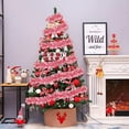 thumbnail image 7 of 33ft Christmas Tinsel Garlands, Shiny Red White Candy Cane Hanging Indoor/Outdoor Decorations for Holidays, Parties & Valentine's Day, 7 of 7