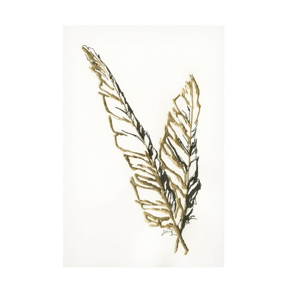 Trademark Fine Art 'Gilded Raven Feather' Canvas Art by Chris Paschke