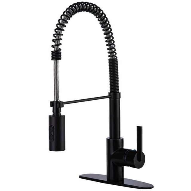 Kingston Brass GS8775CTL Single Lever HandlePull Down Kitchen Faucet, Oil Rubbed Bronze