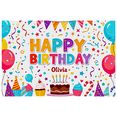 thumbnail image 7 of Colorful Happy Birthday Banner with Balloons Cupcakes and Cake Background Party Supplies for Birthday Party Decoration Photography Props Decorations, 7 of 7