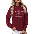 thumbnail image 1 of Gibobby Sudaderas para Mujer Sudadera de Forro Polar para Mujer(Vino,M), 1 of 4