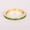 Rose Plated, variant on Princess Cut Emerald Half Eternity Band, Channel Set Emerald Stackable Ring, 925 Starling Silver Emerald Wedding Band, May Birthstone Ring, Bar Design Ring, Anniversary Gift