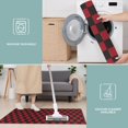 thumbnail image 6 of Red Black Checkered Pattern Kitchen Rugs Sets Of 3,Kitchen Runner Rugs Non Skid Washable,Decorative Kitchen Floor Mats for Kitchen,Sink,Laundry,17"x30"+ 17"x47" + 17"x59", 6 of 6