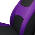 thumbnail image 4 of FH Group Light & Breezy Seat Covers for Auto, 4 Headrests Full Auto Seat Covers Set, Purple and Black, 4 of 6