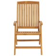 thumbnail image 3 of vidaXL Chaises de Jardin Inclinables avec Coussins 4 Pcs Bois Massif Teck, 3 of 5