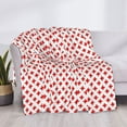 thumbnail image 3 of Yiaed Red Cross Print Blanket Throw Blanket Soft Cozy Flannel Blanket for Home Bed Sofa Couch Chair-50"x40", 3 of 6
