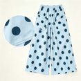 thumbnail image 7 of CHGBMOK Women's Polka Dot Wide Leg Pants Elastic High Waist Loose Casual Trousers Pull On Flowy Palazzo Pants with Pockets, 7 of 7