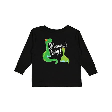 

Inktastic Memaw Boy Grandson Dinosaur Gift Toddler Boy Girl Long Sleeve T-Shirt