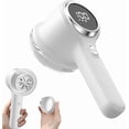 thumbnail image 4 of Fabric Shaver, Lint Remover Rechargeable, Electric Portable Sweater with 3 Speeds, 6 Leaf Blades, Digital LED Display to Remove Pilling for Clothes, Furniture, Blanket, 4 of 6