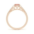 thumbnail image 2 of ANGARA Natural Pear-Shaped Morganite Ring with Diamond Halo in 14K Rose Gold for Women | Birthday, Anniversary, Jewelry Gift for Women | Natural Morganite Ring, 2 of 9