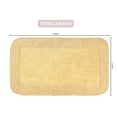 thumbnail image 3 of Home Weavers Radiant Collection Bathroom Rug 100% Cotton Bathroom Rugs Set, Washable Rug, Thick Soft & Absorbent bath Rug, Kitchen Mat, Bath Rug, Bath Floor Mat Non Slip, 24"x40" Rectangle, Yellow, 3 of 9