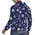 thumbnail image 6 of Naloa Snowflakes2 Men's Casual Hooded Collar Drawstring Hoodies Pullover Sweatshirts Casual Long Sleeve Shirts-4X-Large, 6 of 7