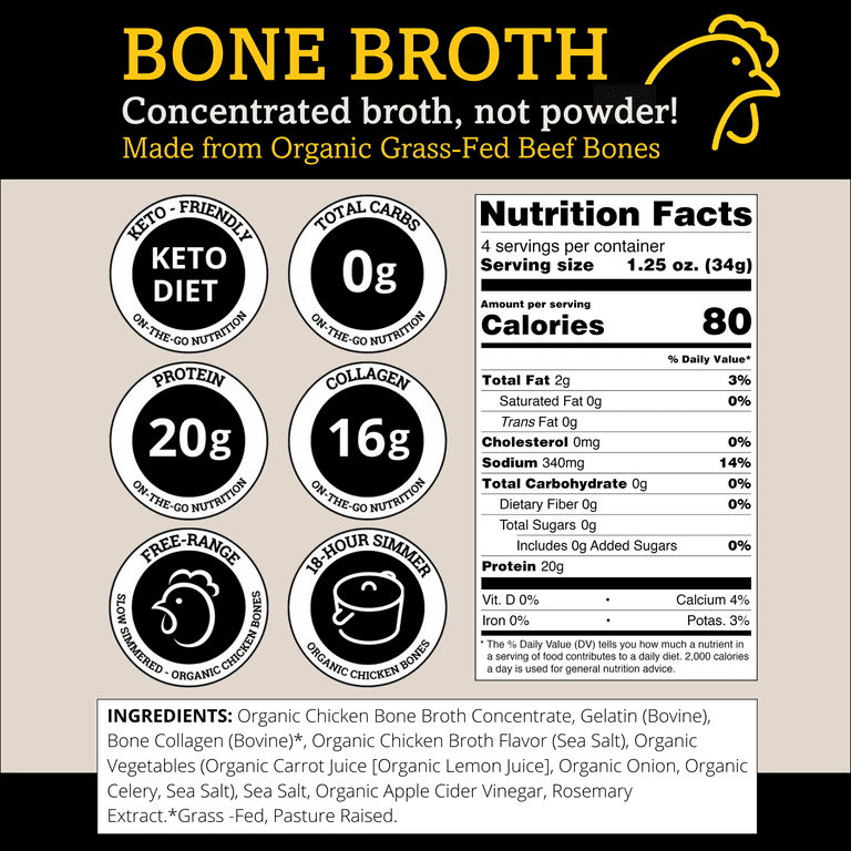Chicken broth sale calories